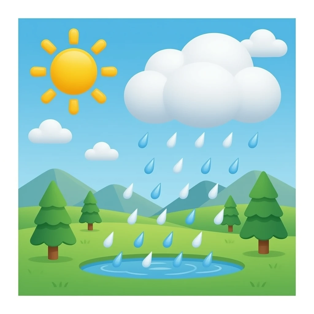 sunshower emoji