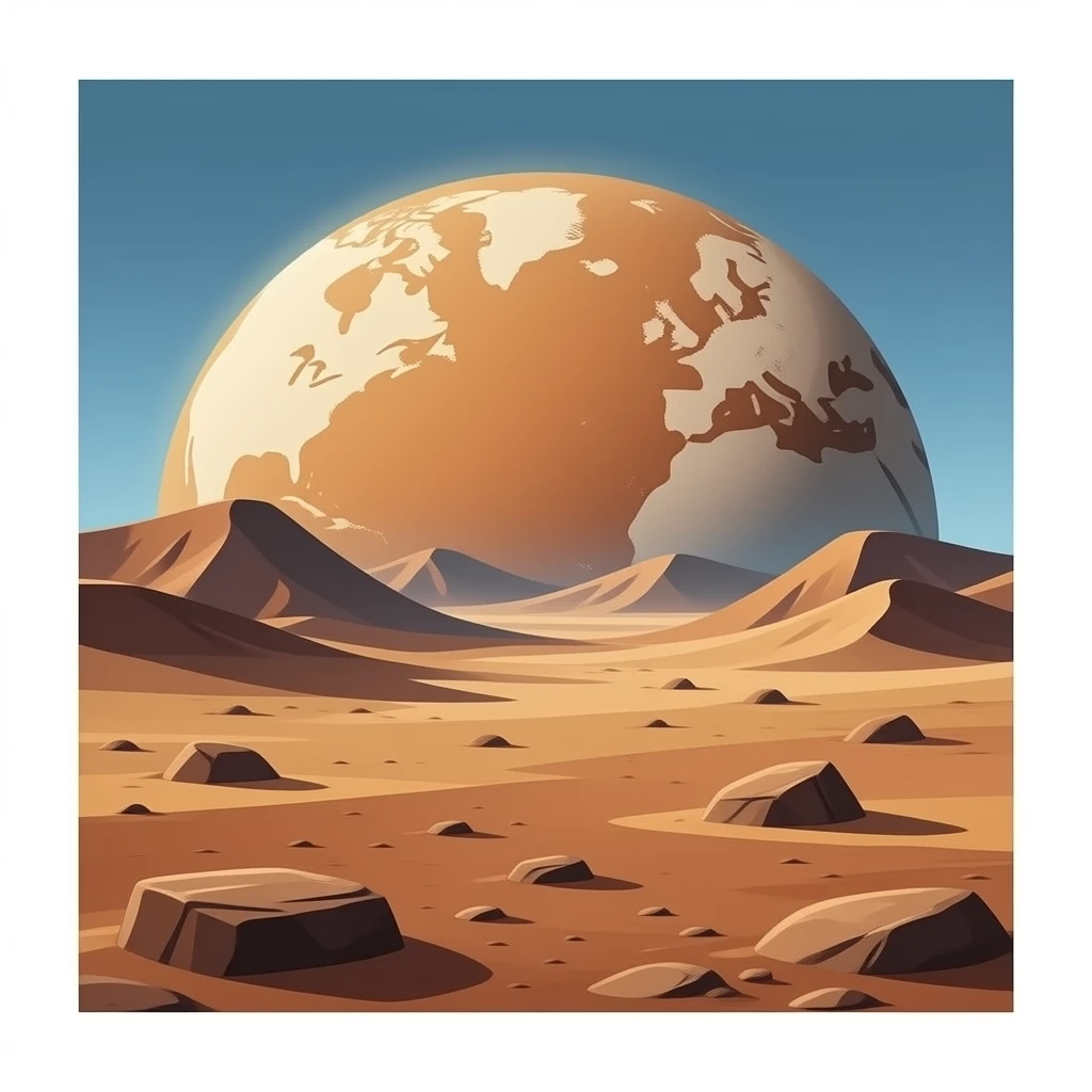 Mars planet emoji