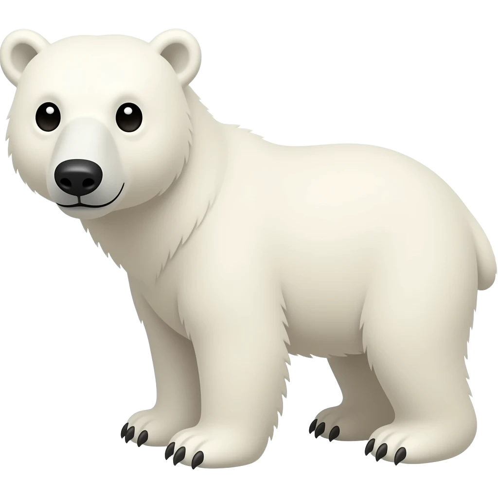 Polar bear emoji