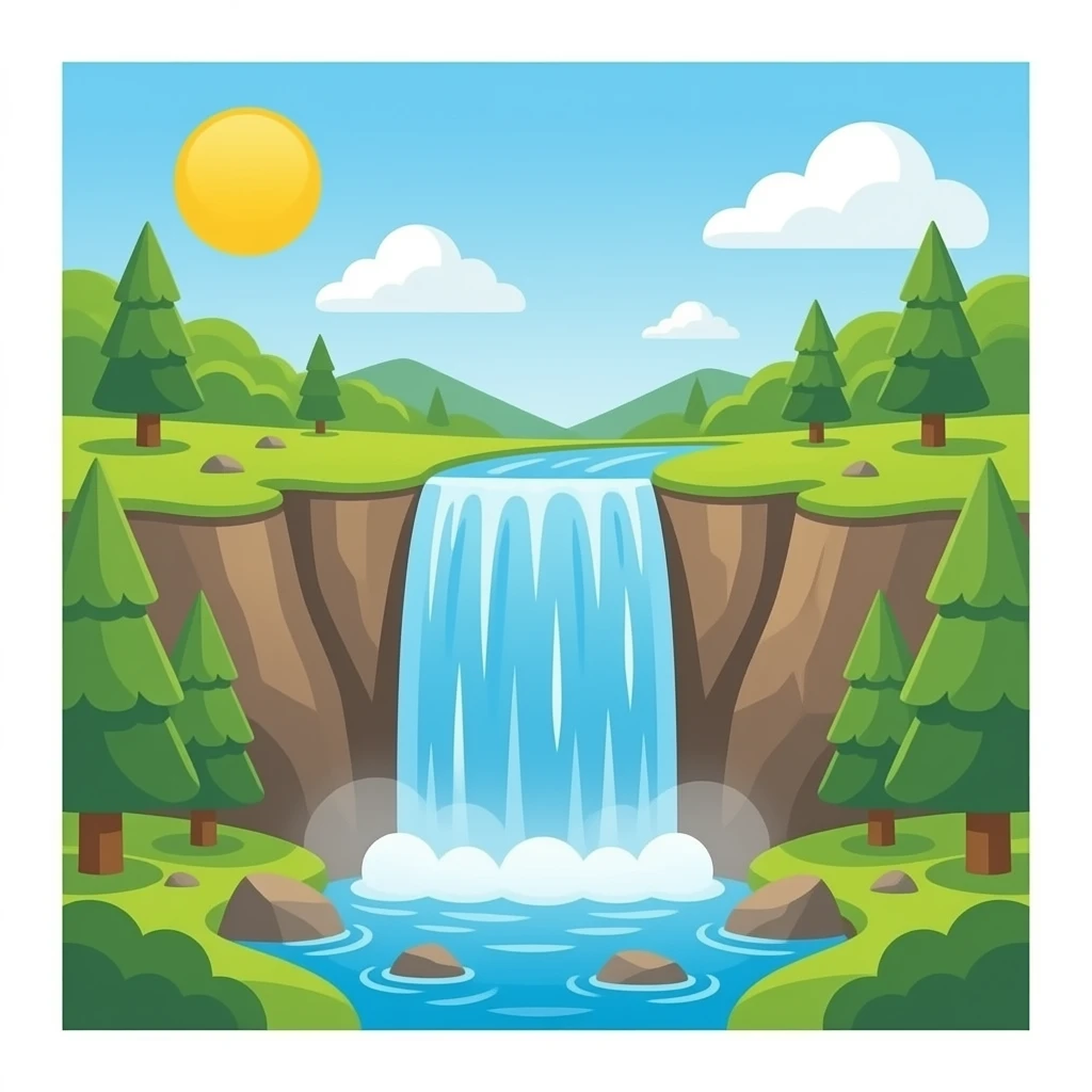 Водопад emoji