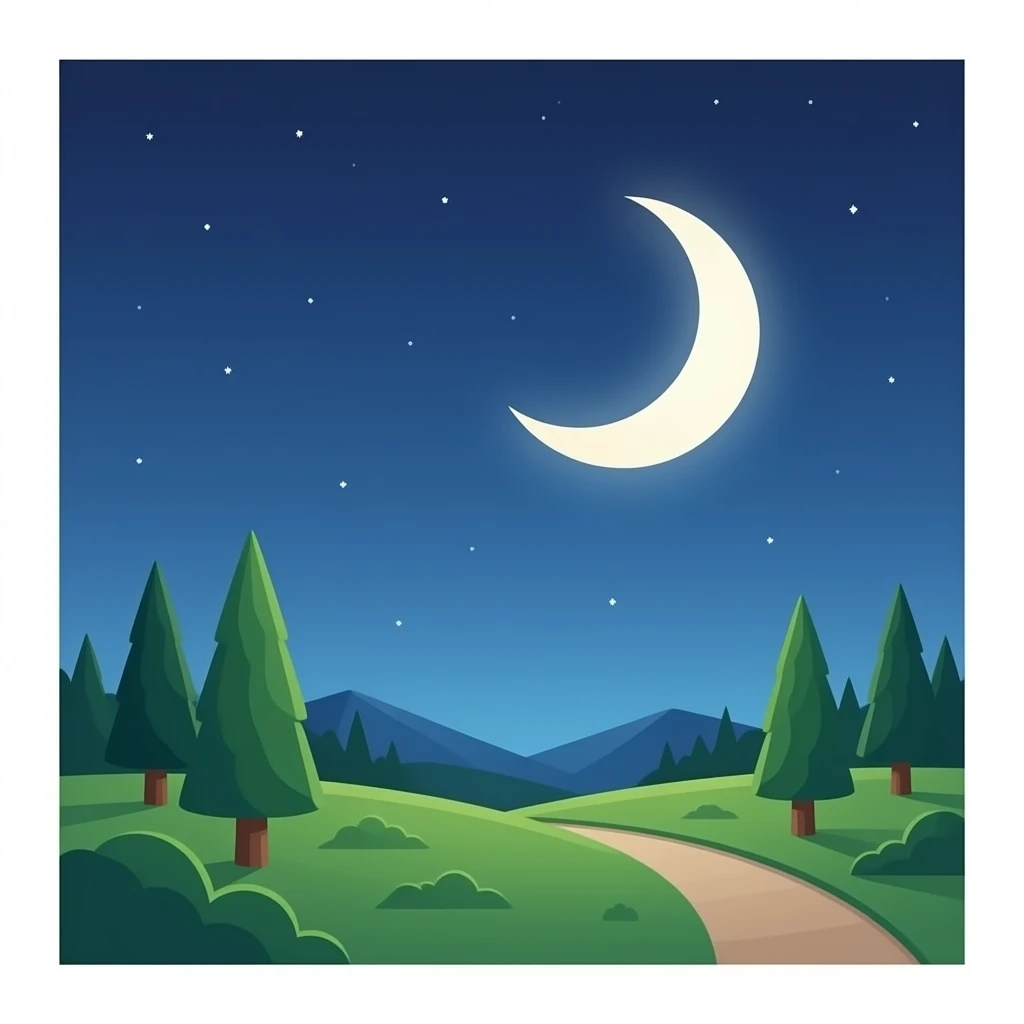 🌓 emoji