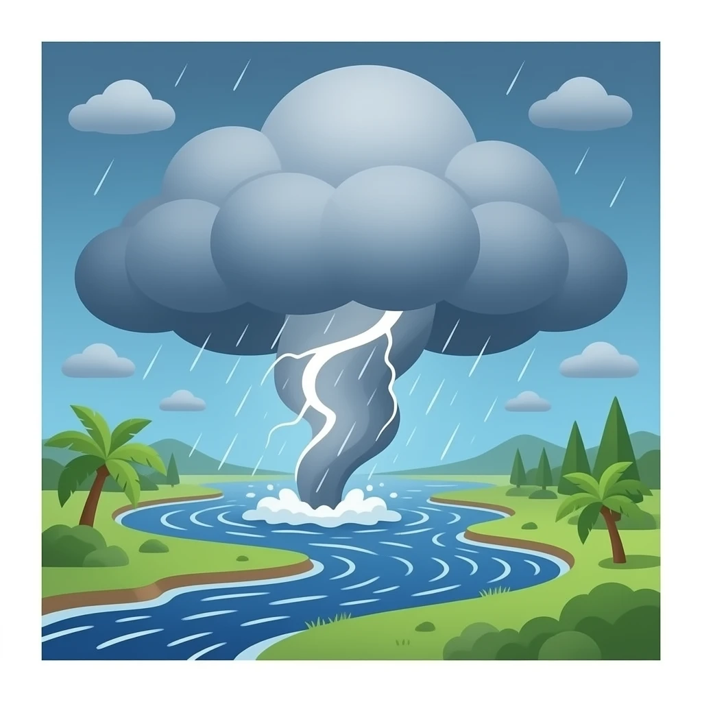 hurricane no background emoji