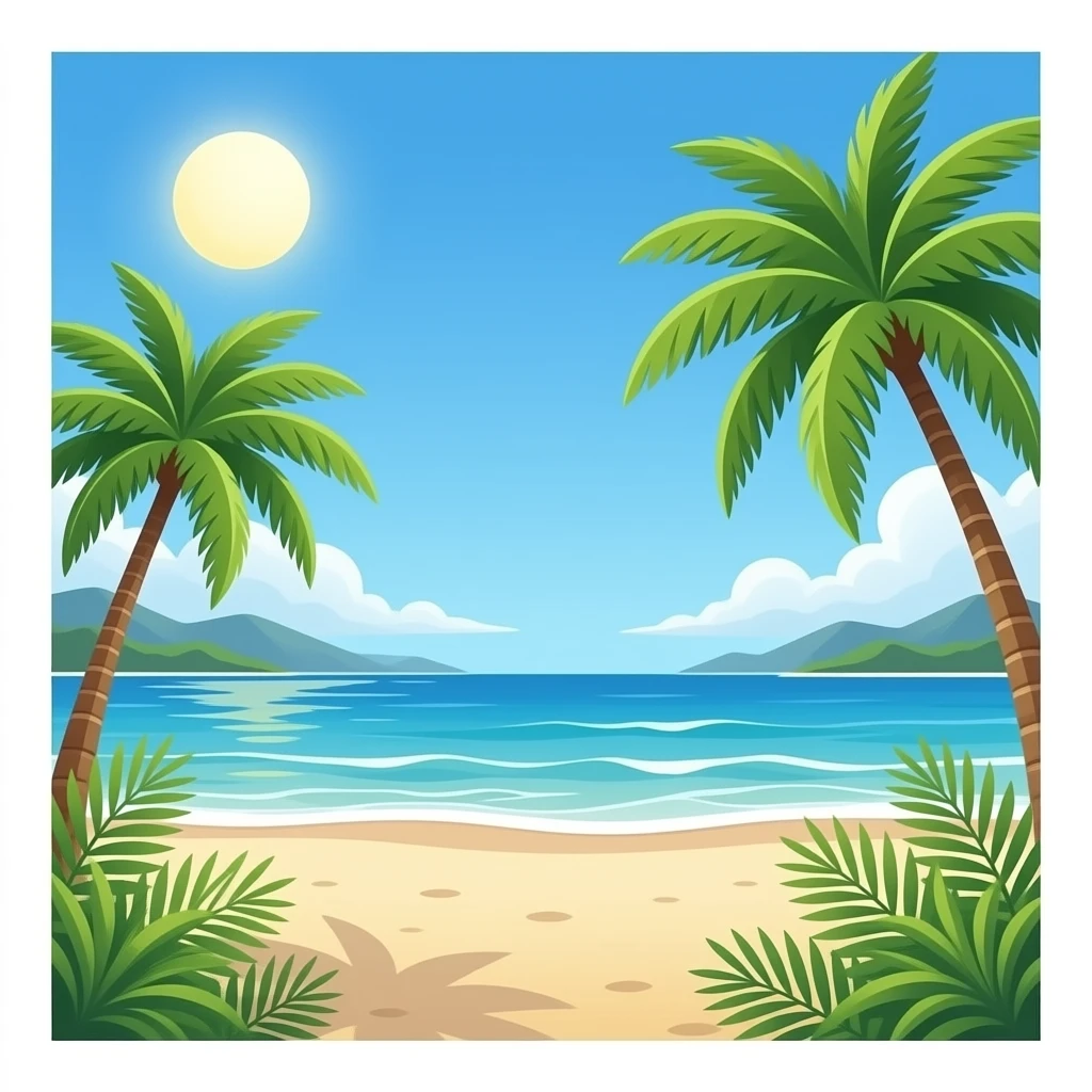 Plage emoji