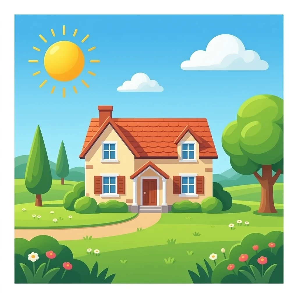 country house emoji