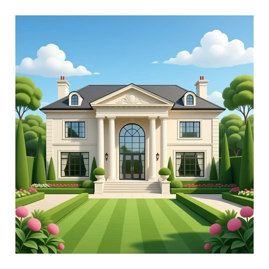 Celebrity mansion 3d emoji