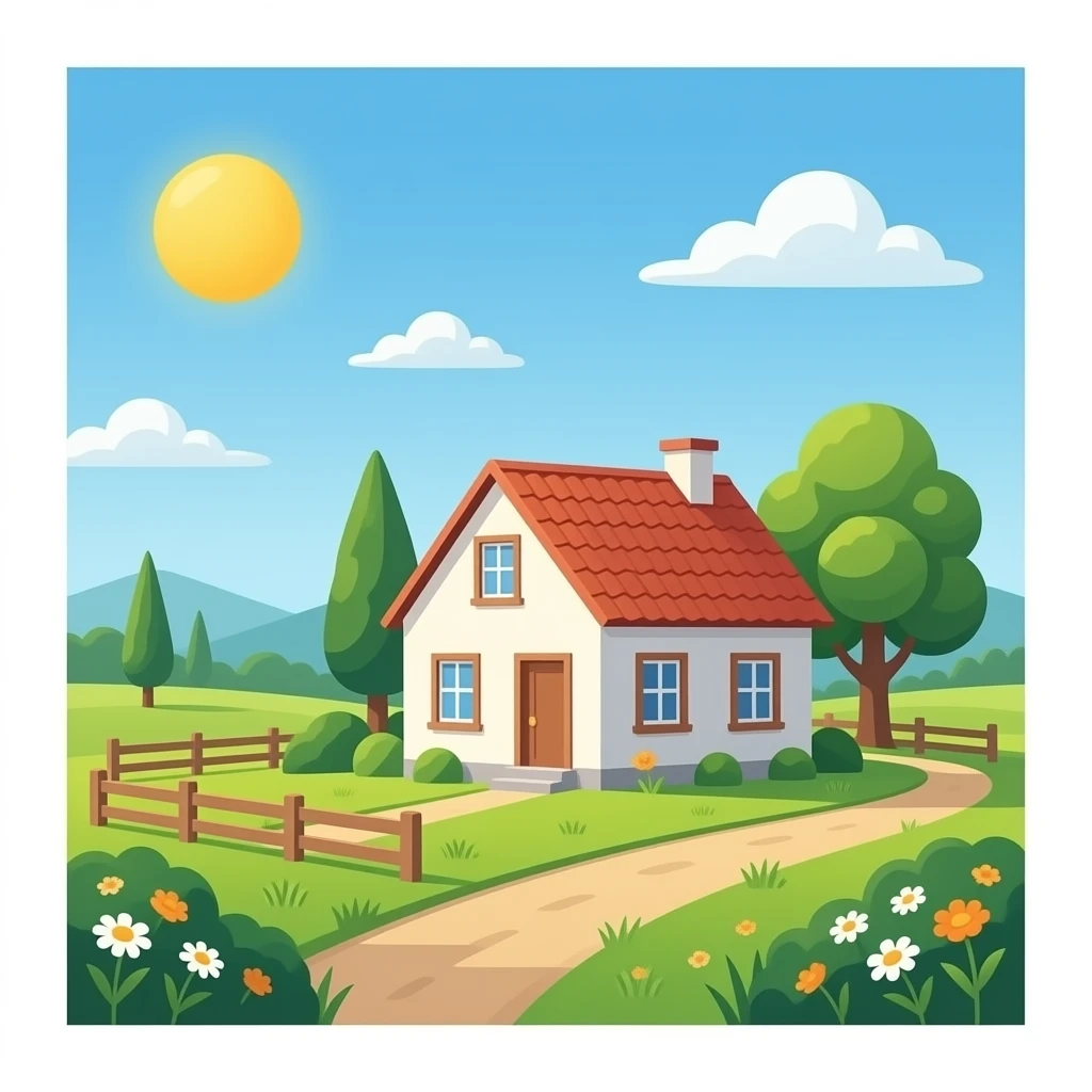 rural house emoji