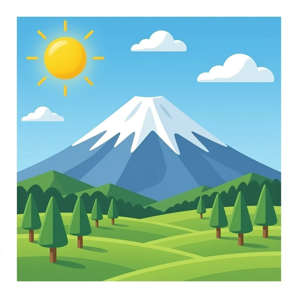 Mount faito emoji