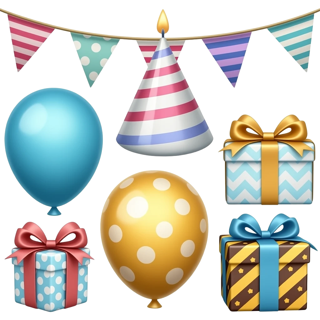 birthday decor emoji