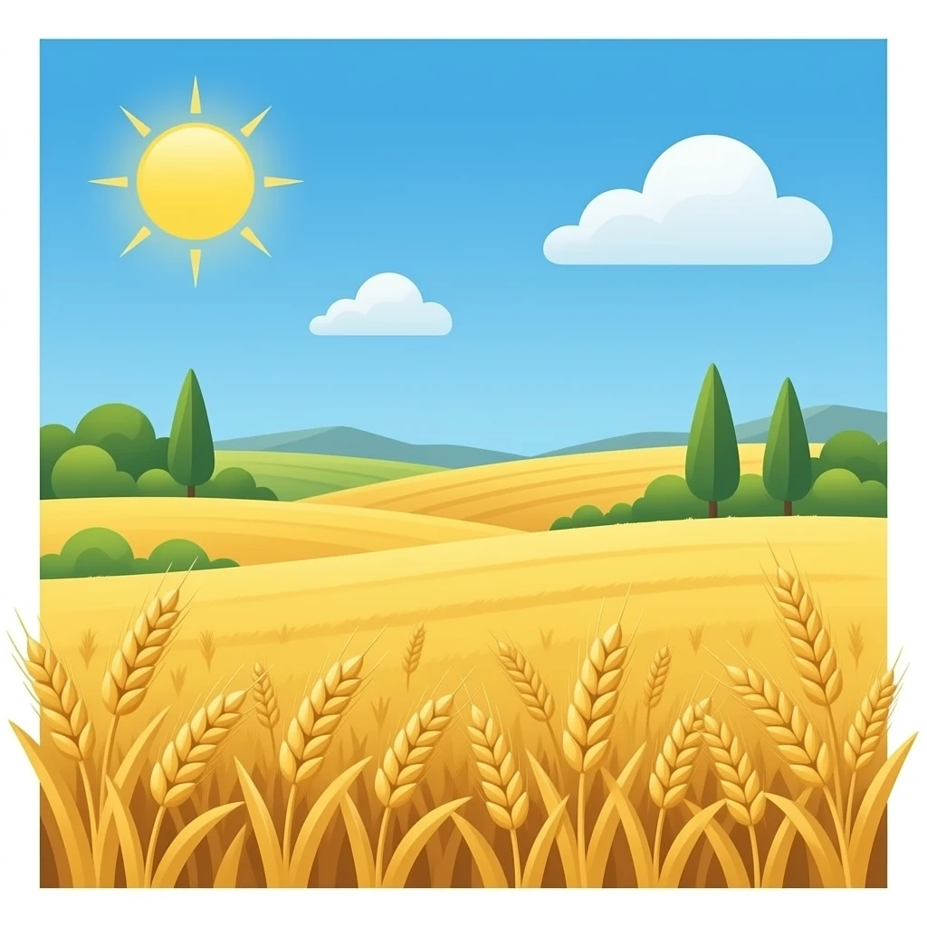 cánh đồng lúa mì emoji