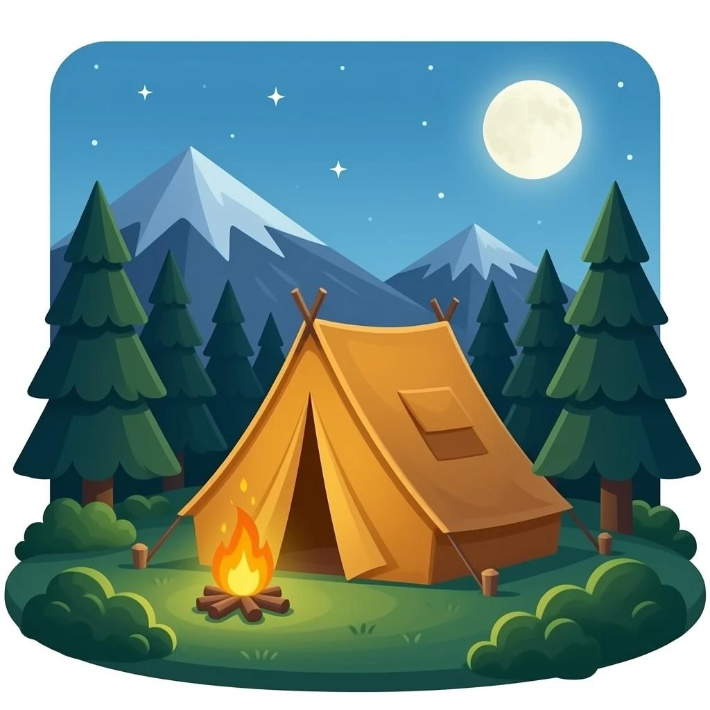 campsite emoji