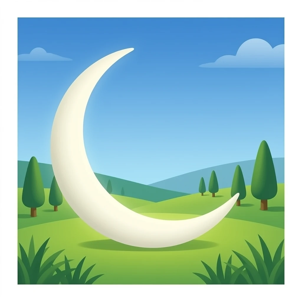 في مكان الهلال ⵣ emoji