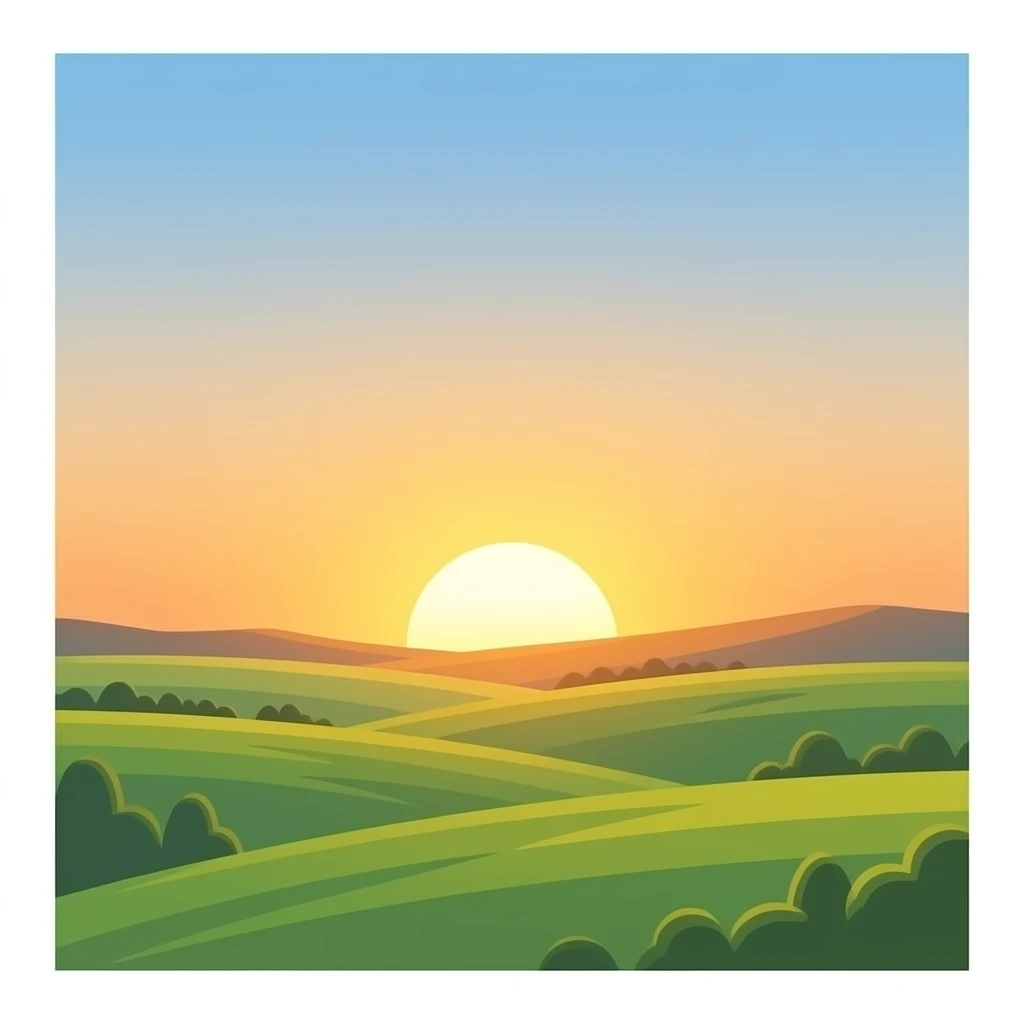 Sun rose emoji