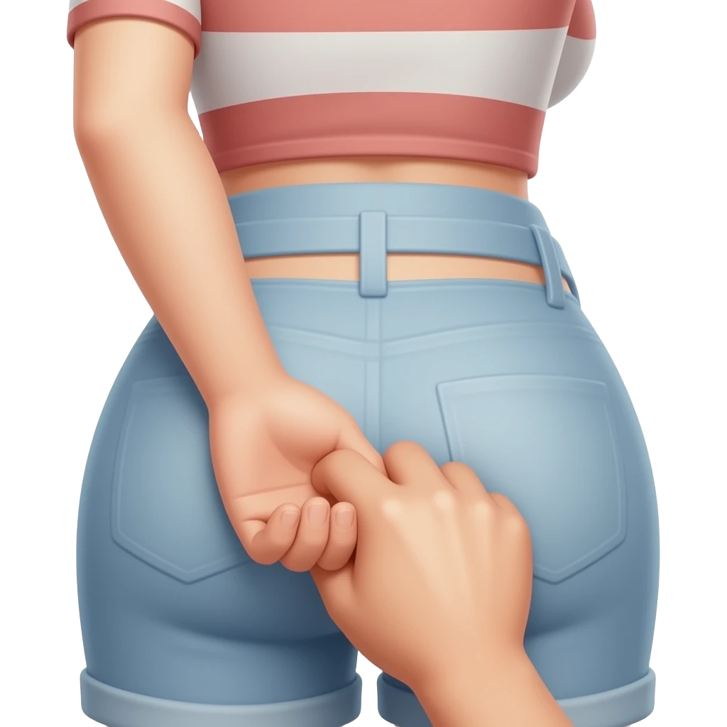 Booty spank emoji