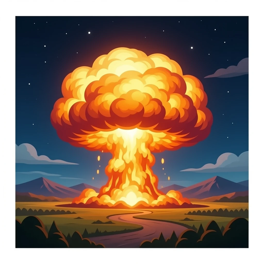 atom bomb mushroom cloud emoji