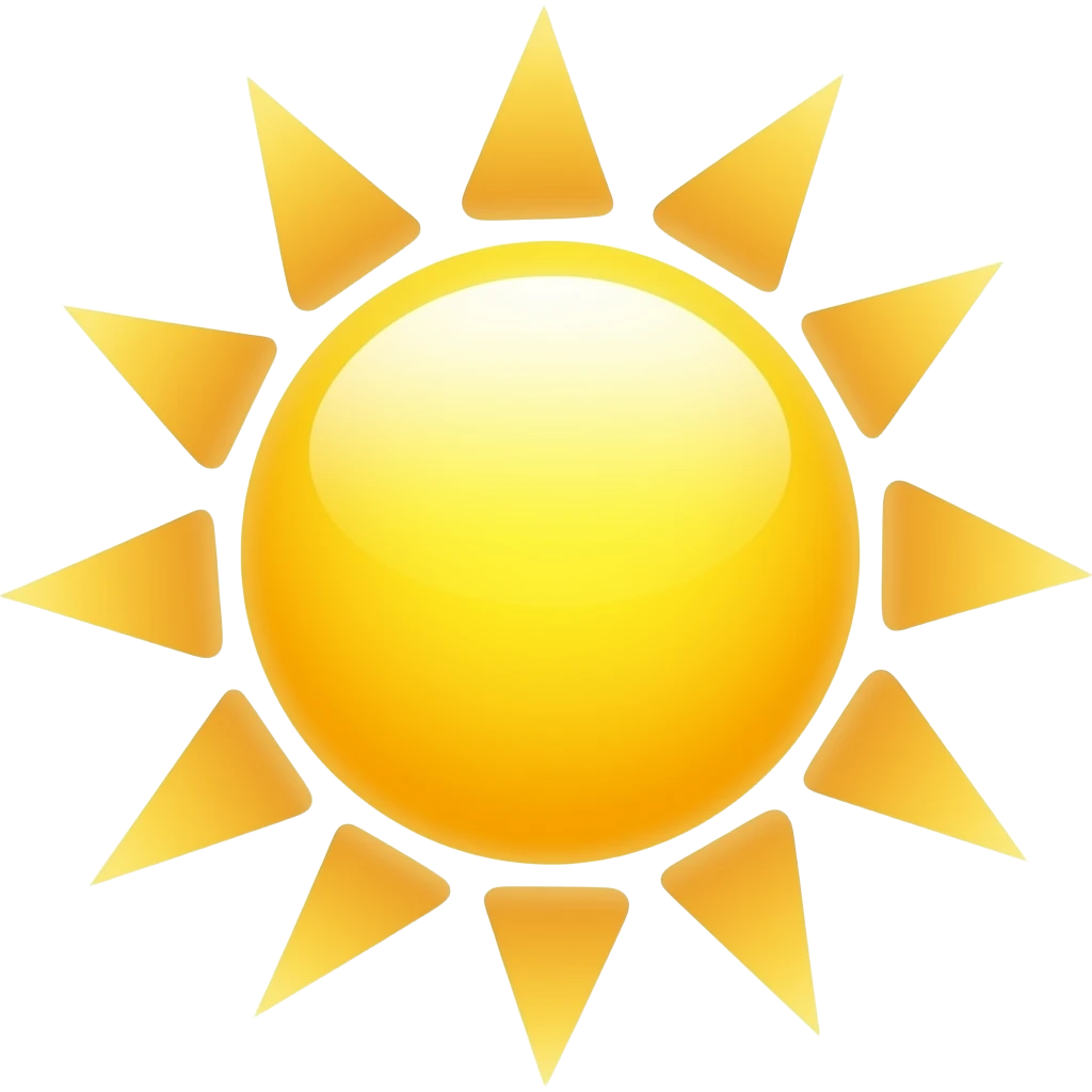 Sunshine emoji