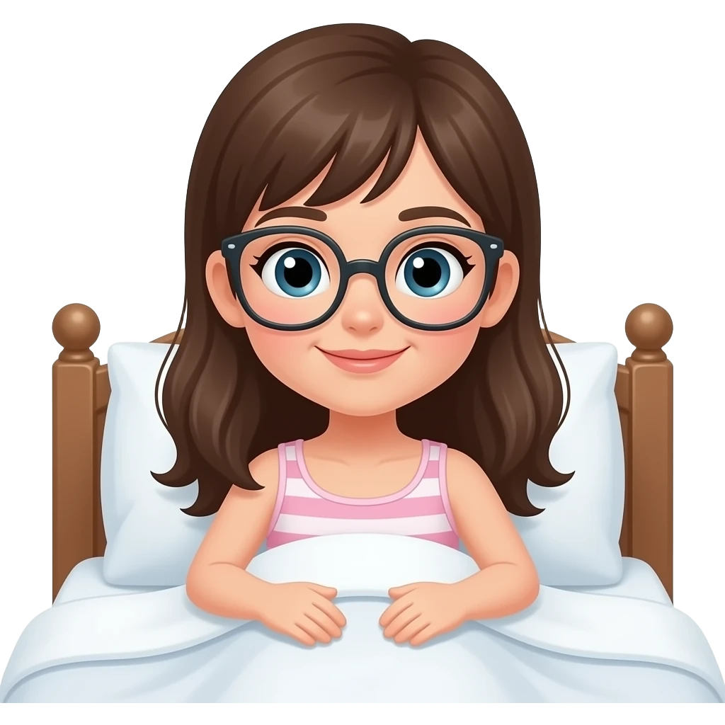 Girl in bed emoji