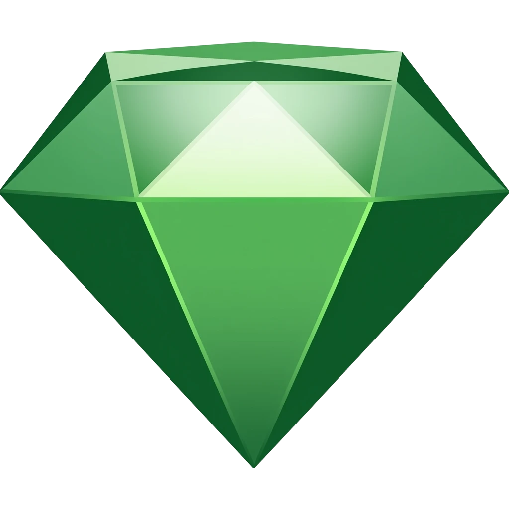 Green Diamond emoji