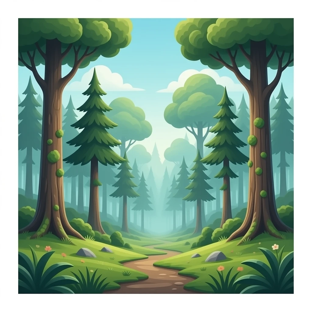 Eco punk hybridized AI living Forest emoji