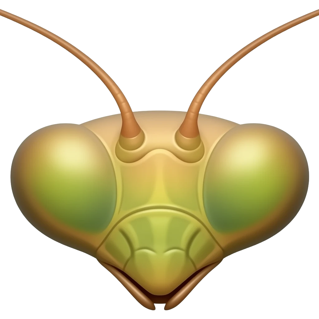 Praying Mantis Head emoji