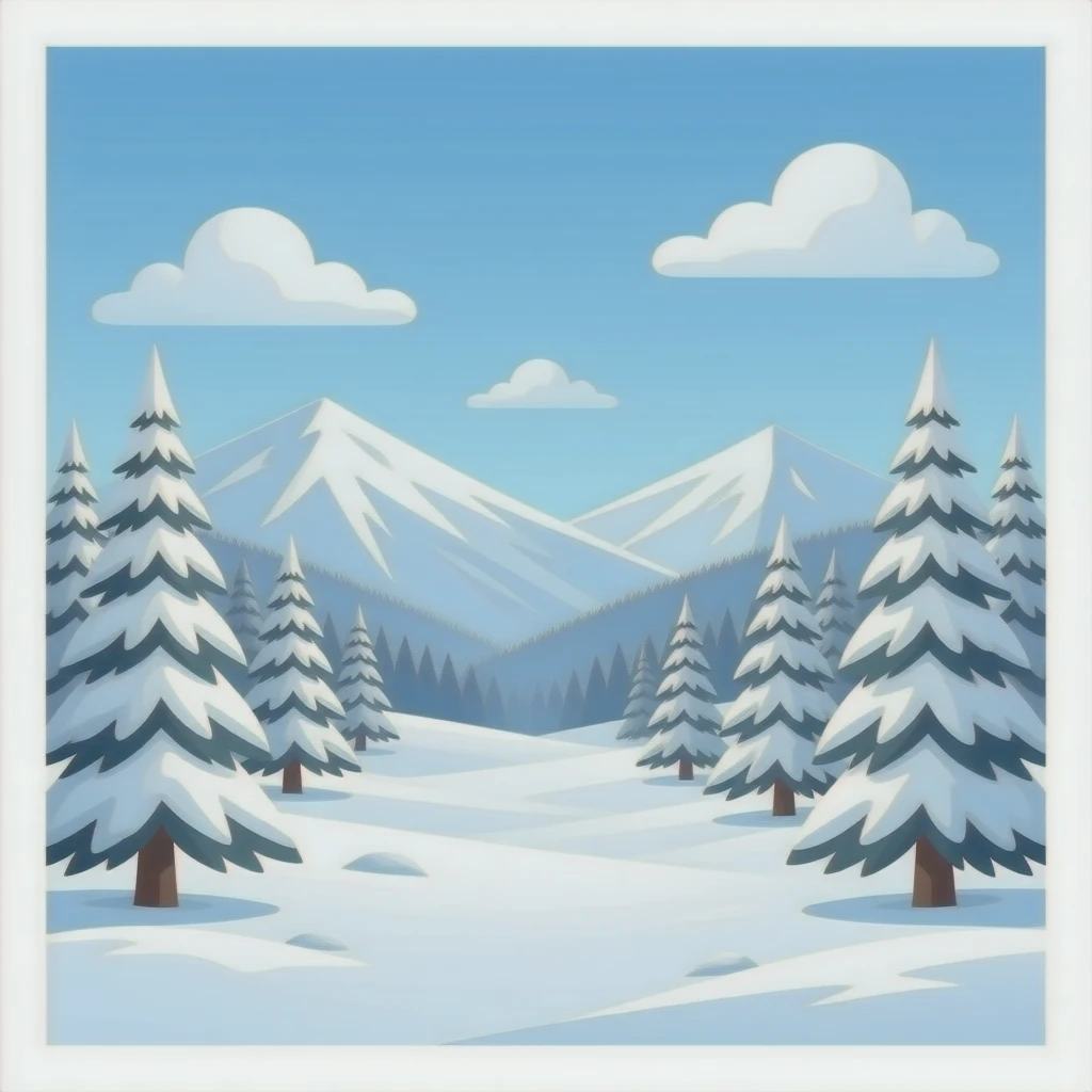White snow emoji