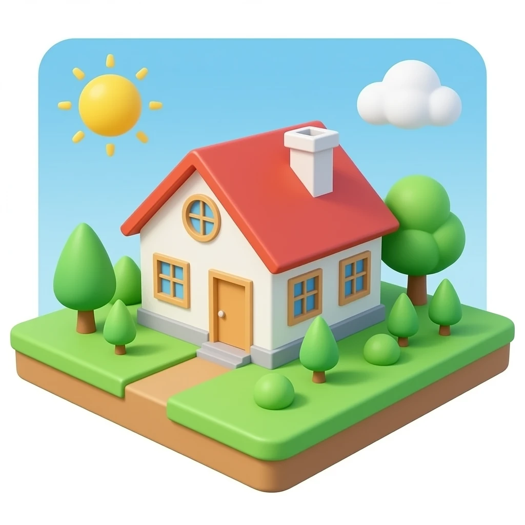 HOUSE 3D emoji