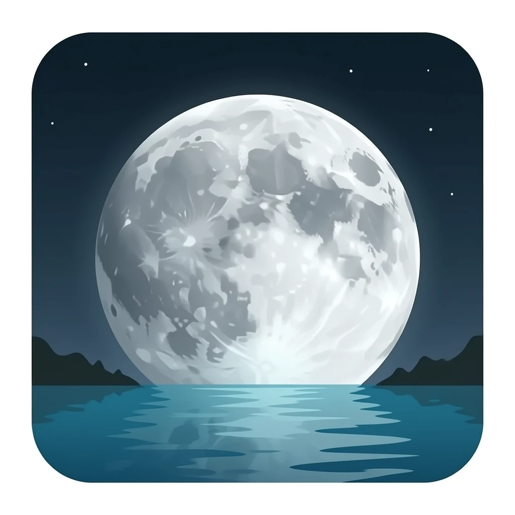 gray moon emoji