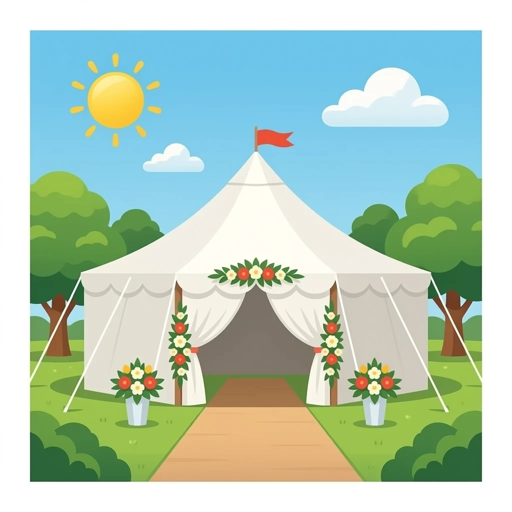 marriage tent emoji