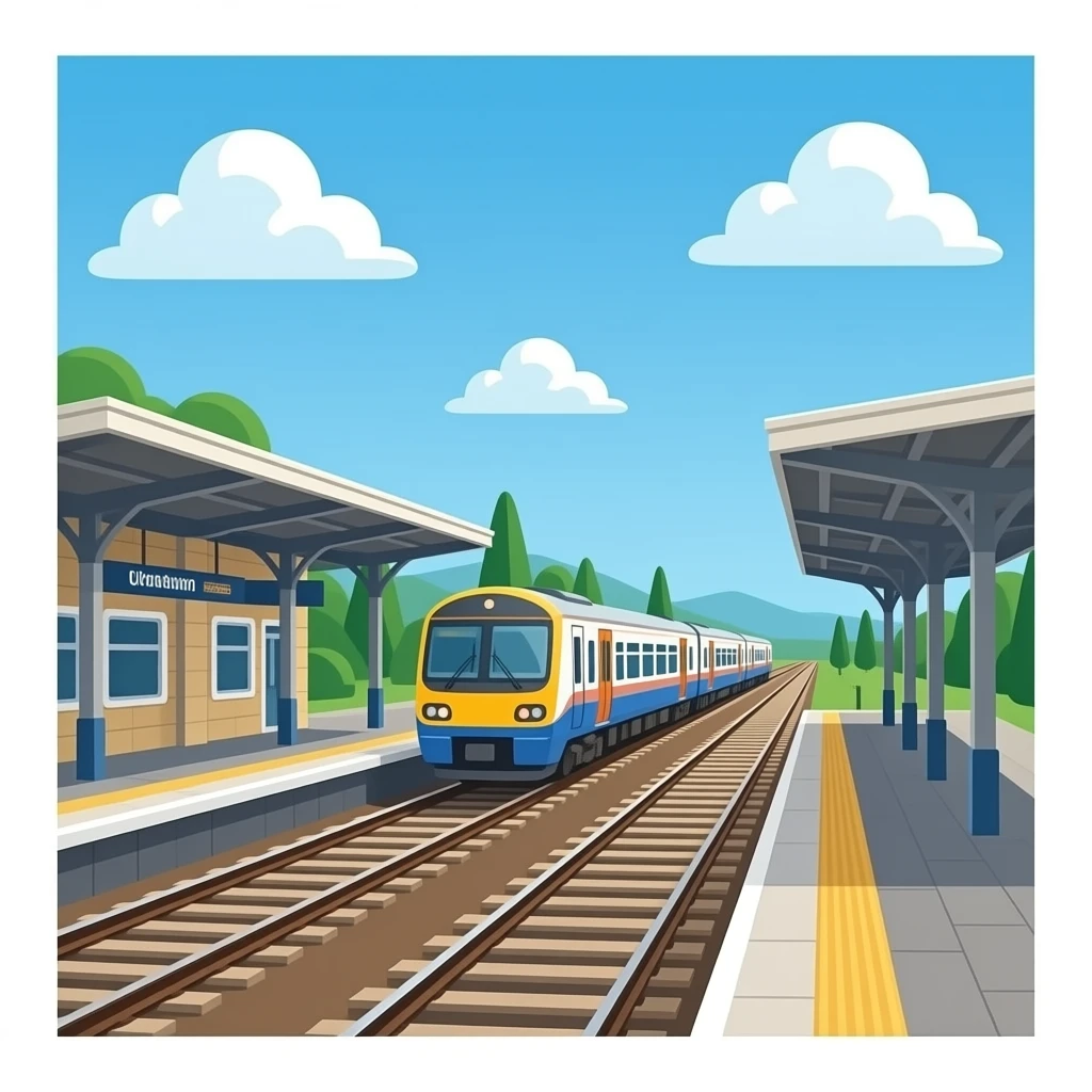 train station emoji