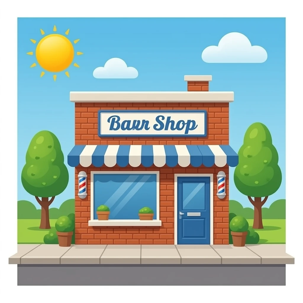 barber shop emoji