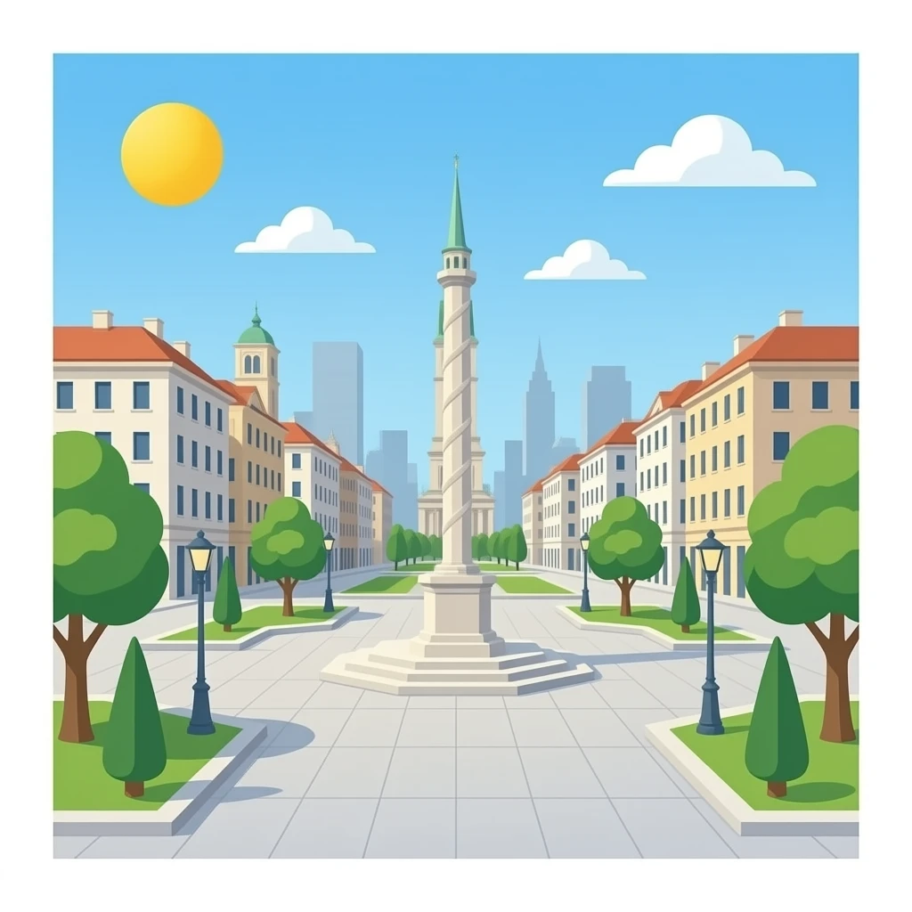 Que les contours de la Place emoji