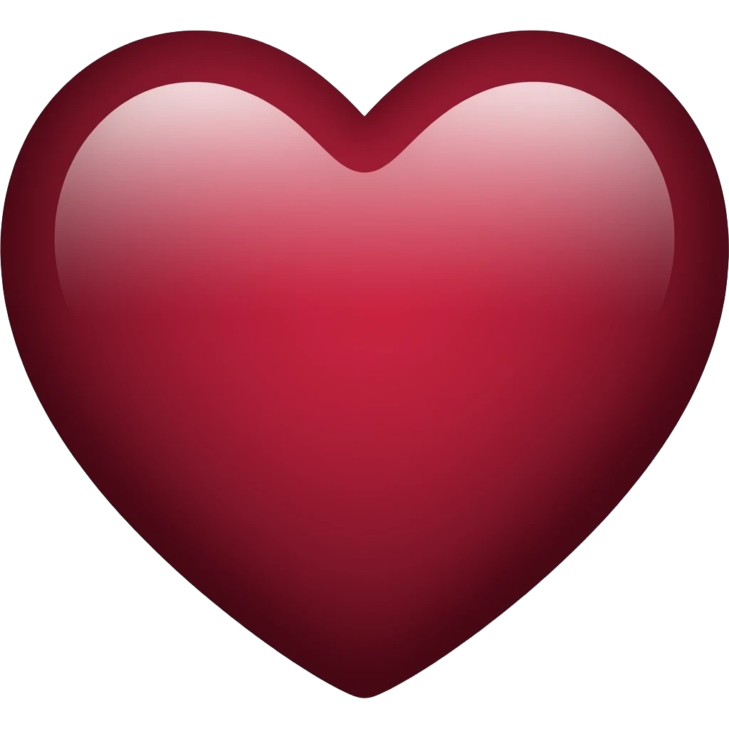 Cuore bordeaux emoji