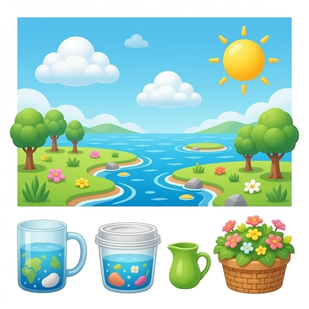 Genauso aber alles im bunten see und marhmallow wolke emoji