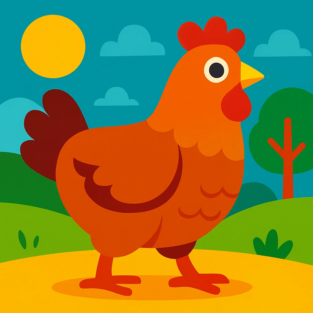 Hen emoji