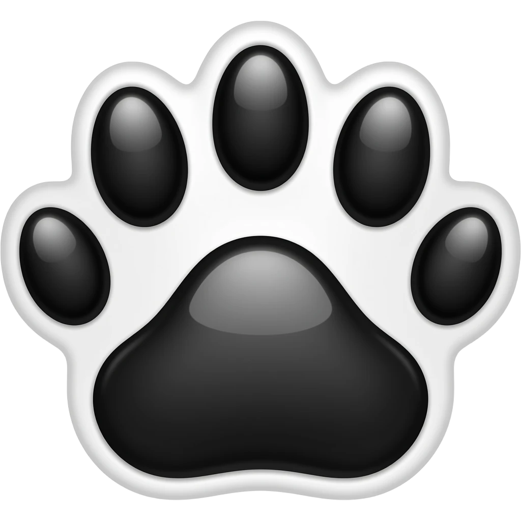 paws black a bit more emo emoji