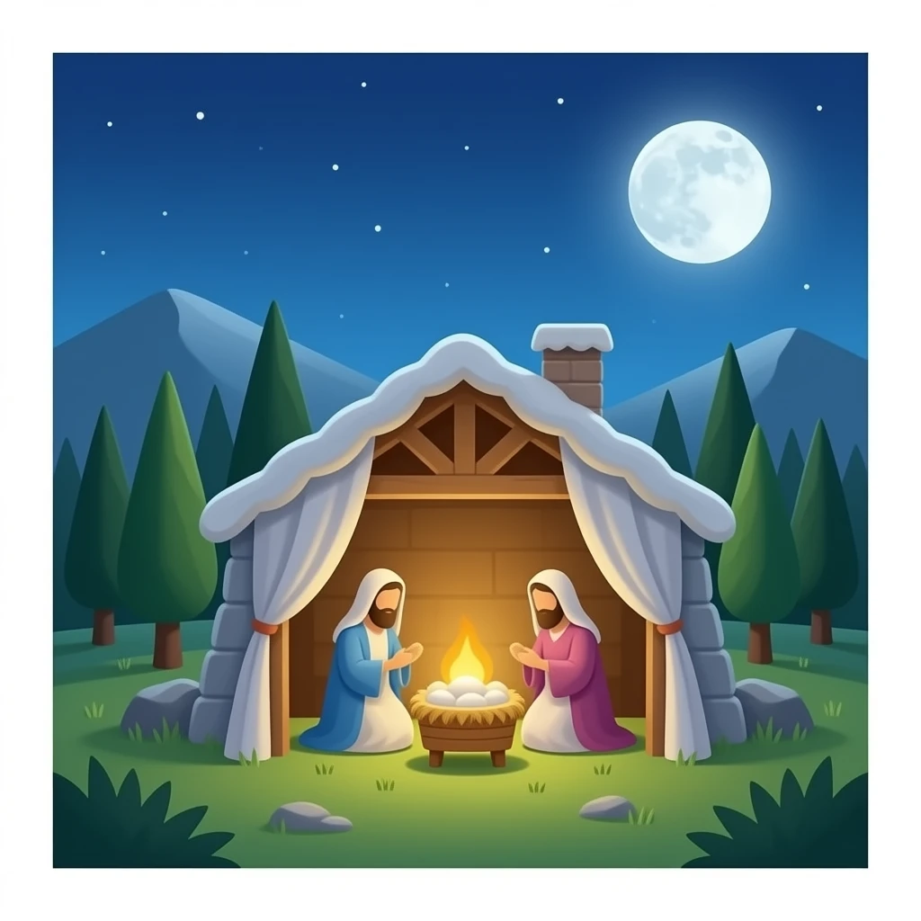 Nativity scene emoji