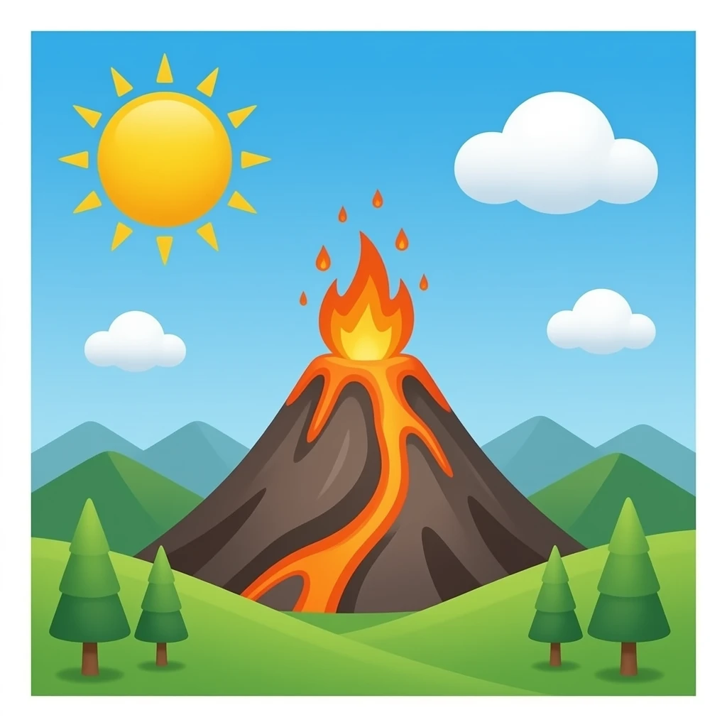 volcano emoji
