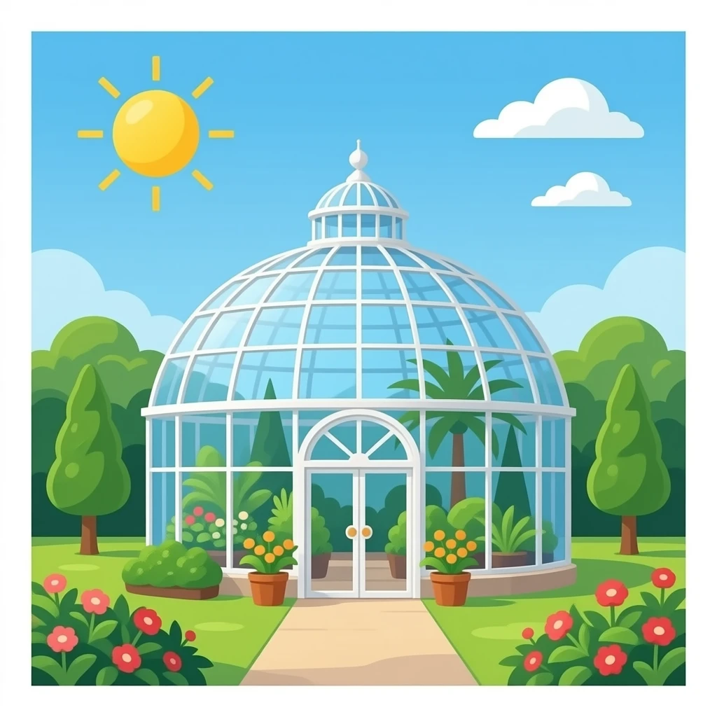 dome botanic greenhouse emoji