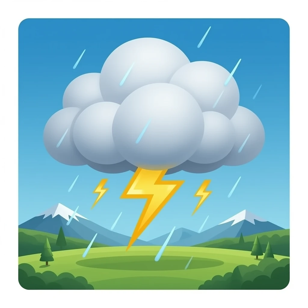 Thunderstorm emoji
