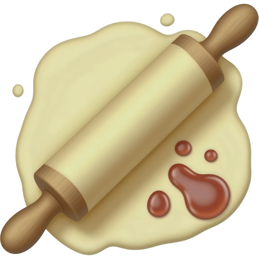 скалка для раскатки теста на которое капли крови emoji