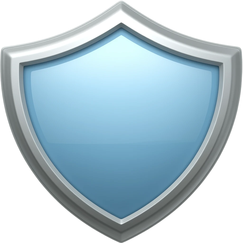 light blue shield emoji