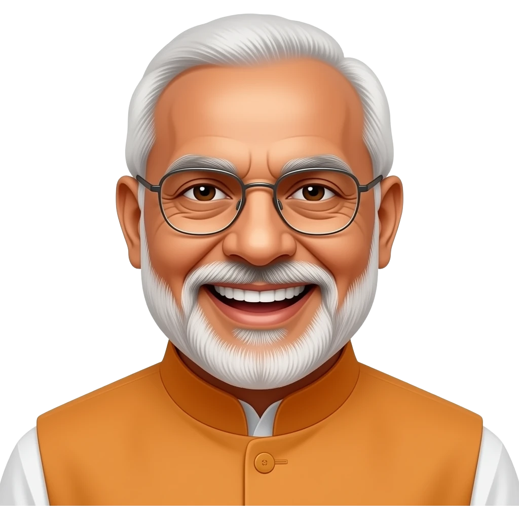 Modi ji laughing emoji