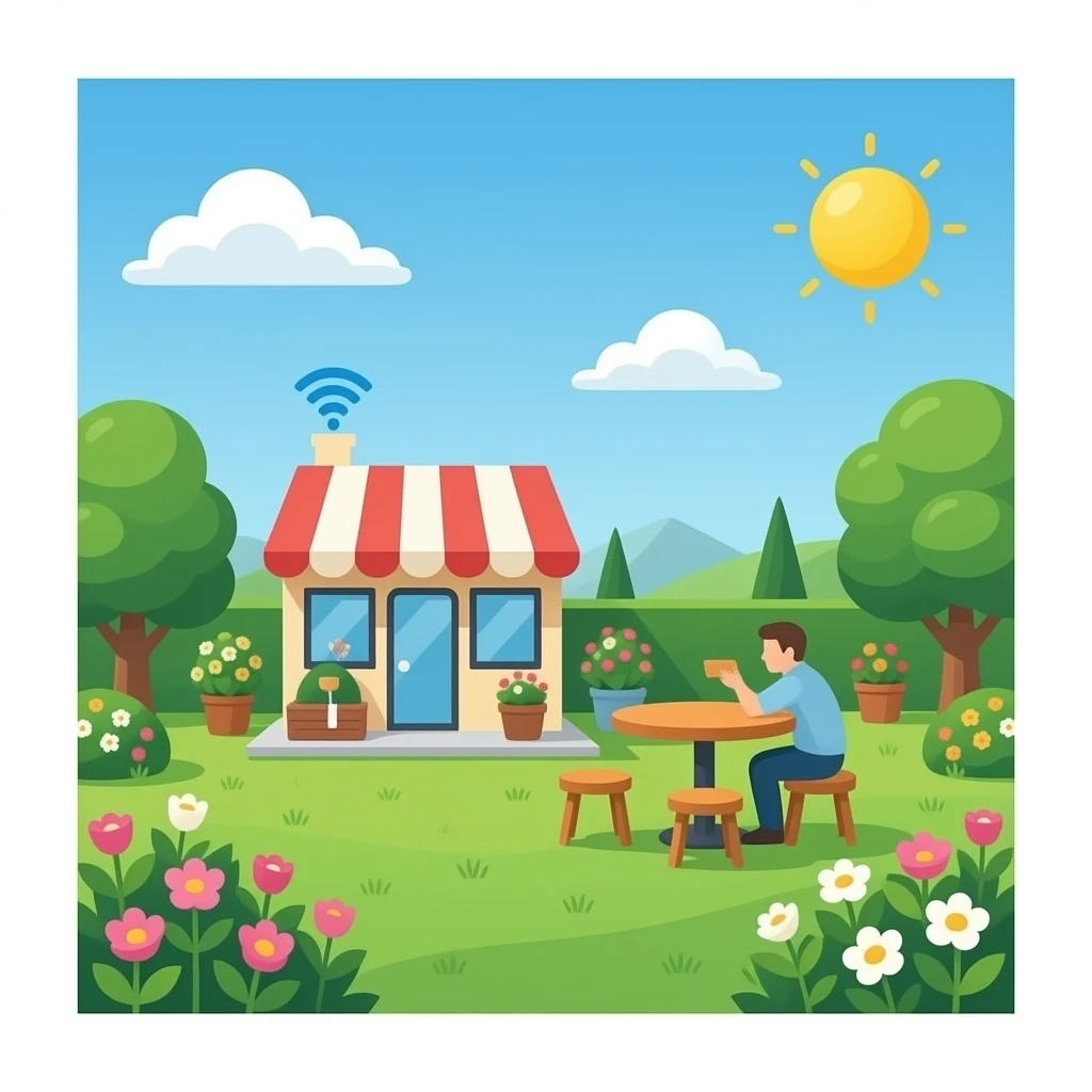 Wi-Fi hack cafe garden emoji