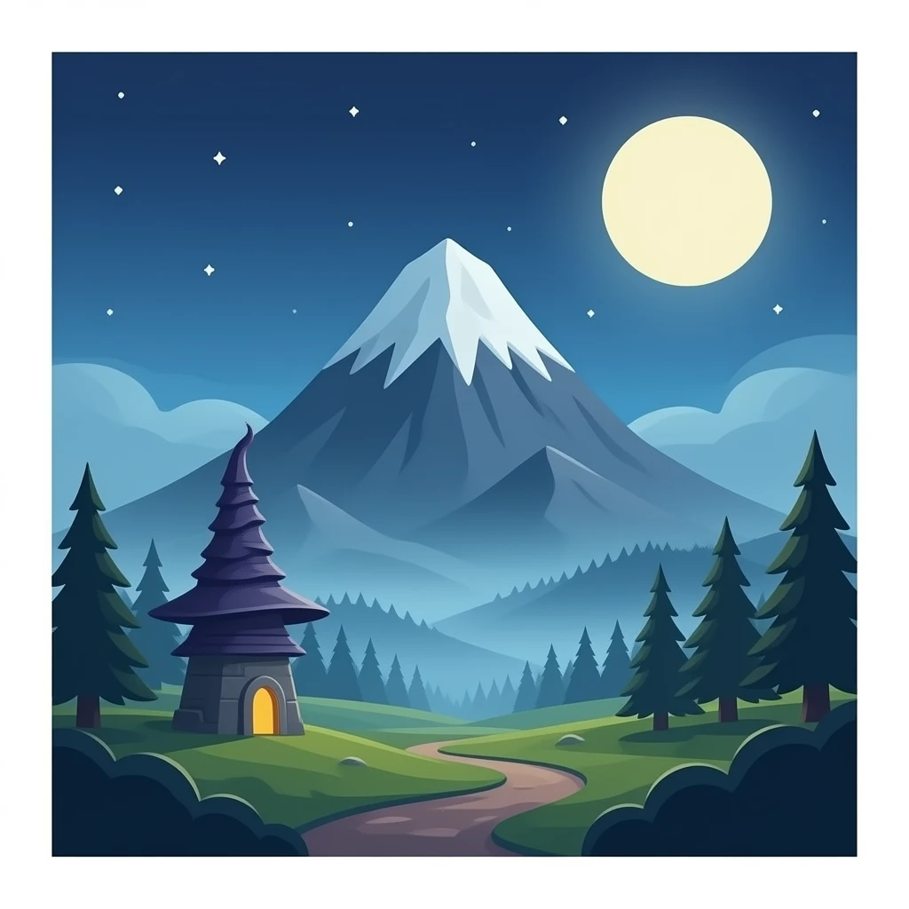wizard mountain emoji