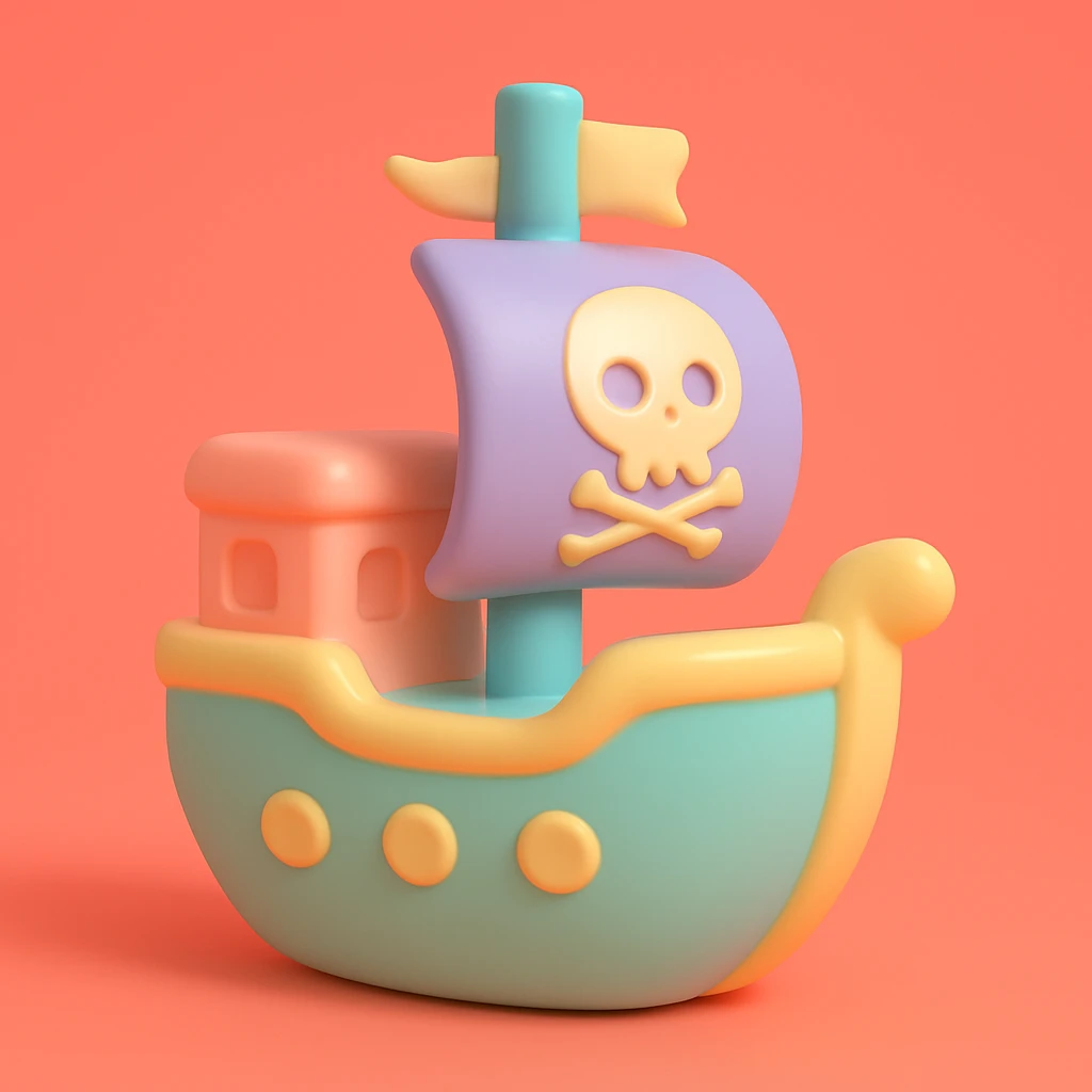 pirate ship emoji