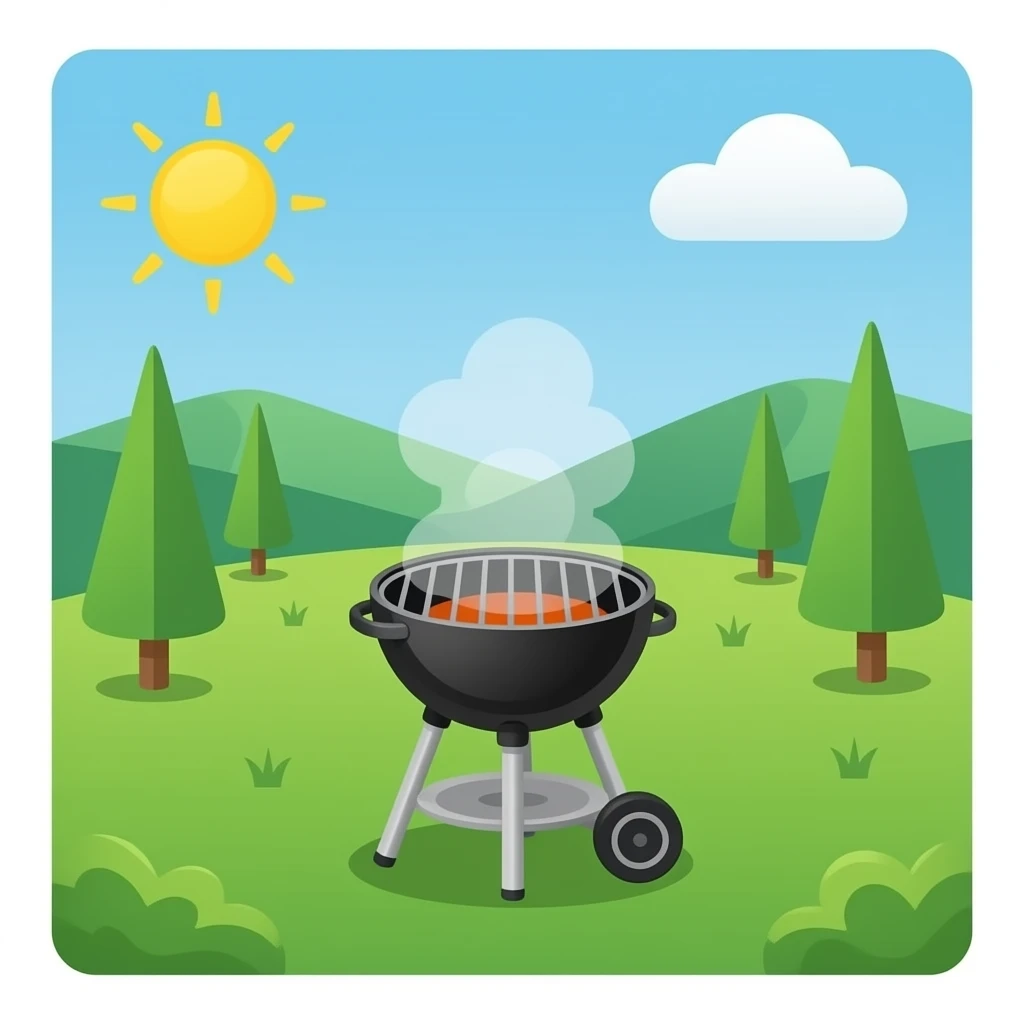 Bbq pit emoji