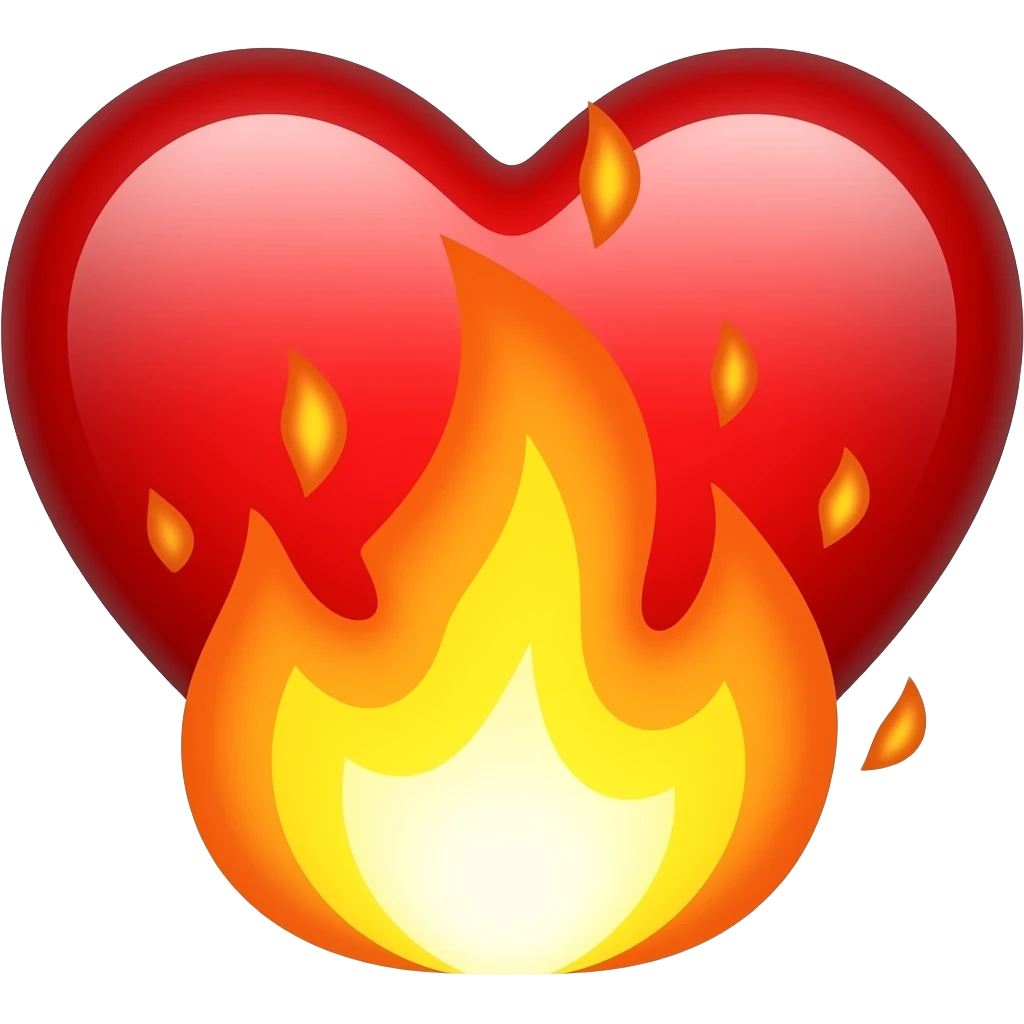 🔥+💖 emoji