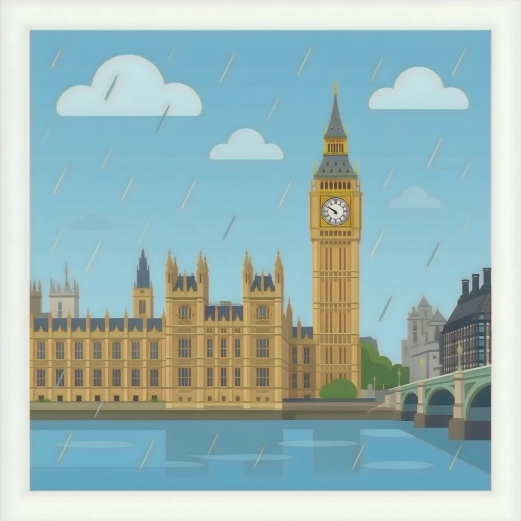 london in the rain emoji