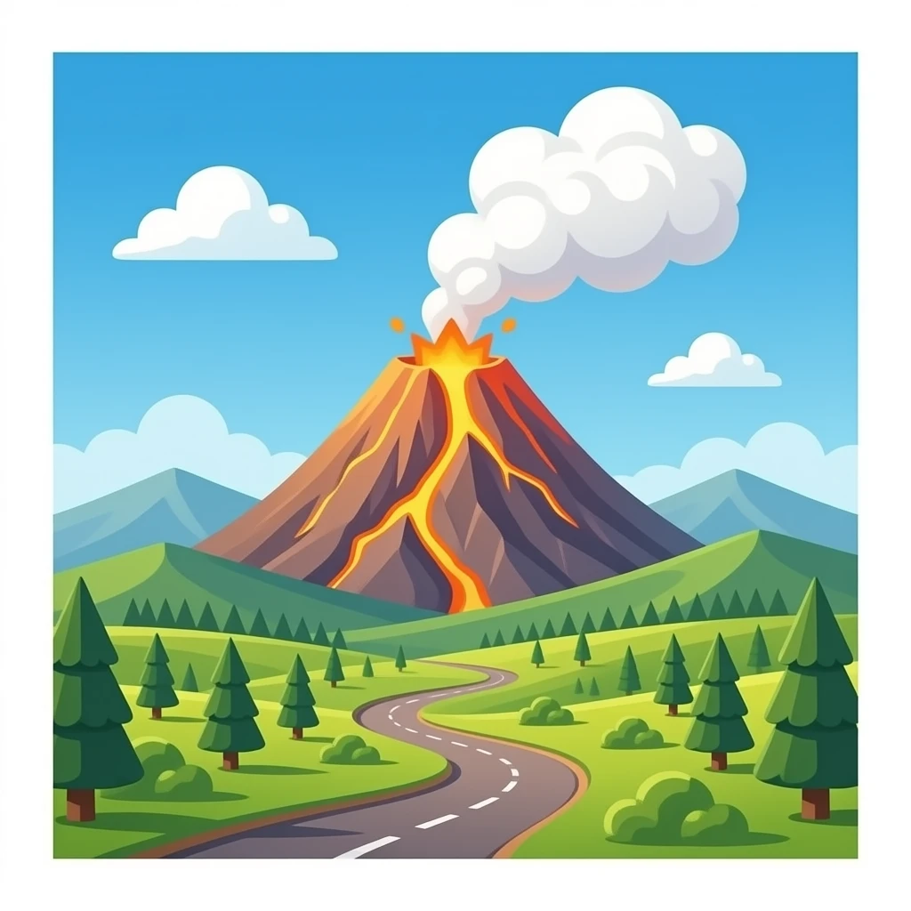 hot steam volcano emoji