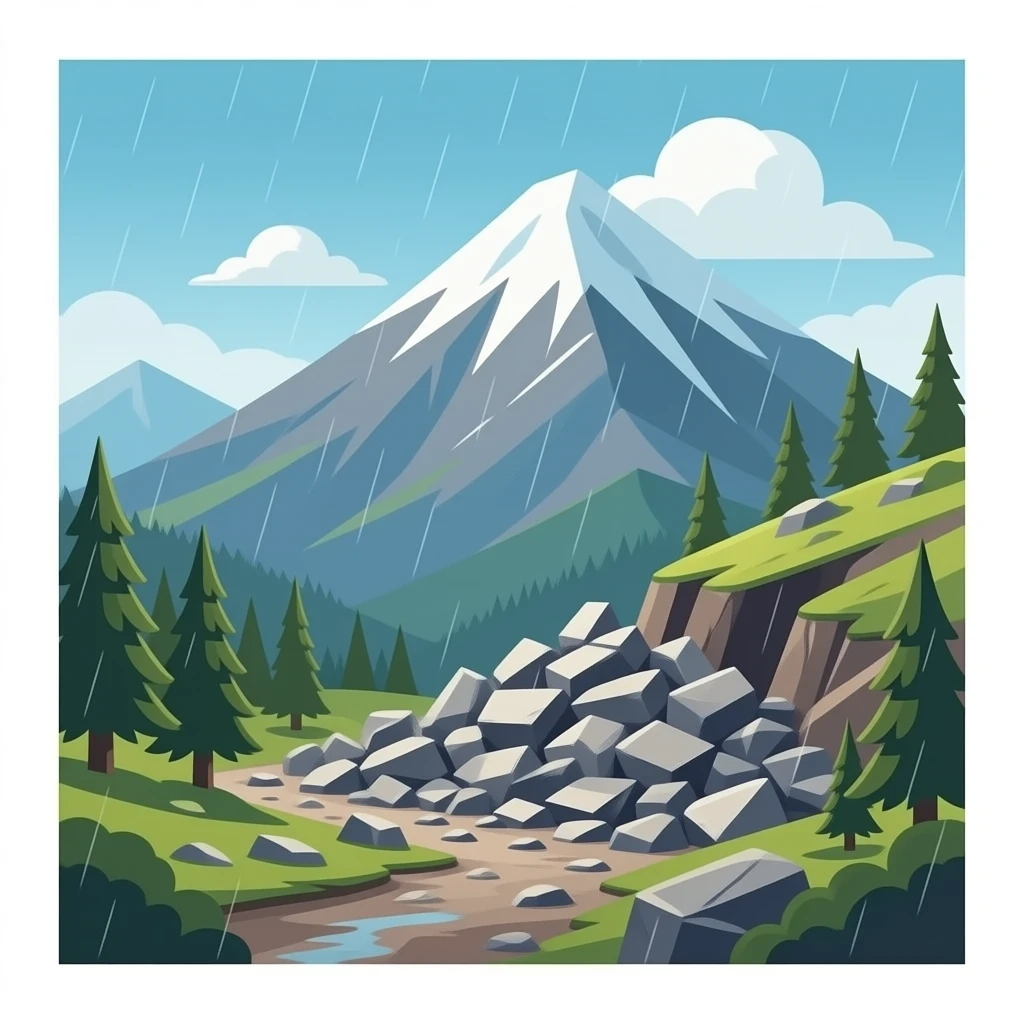地震后崩山碎石 emoji