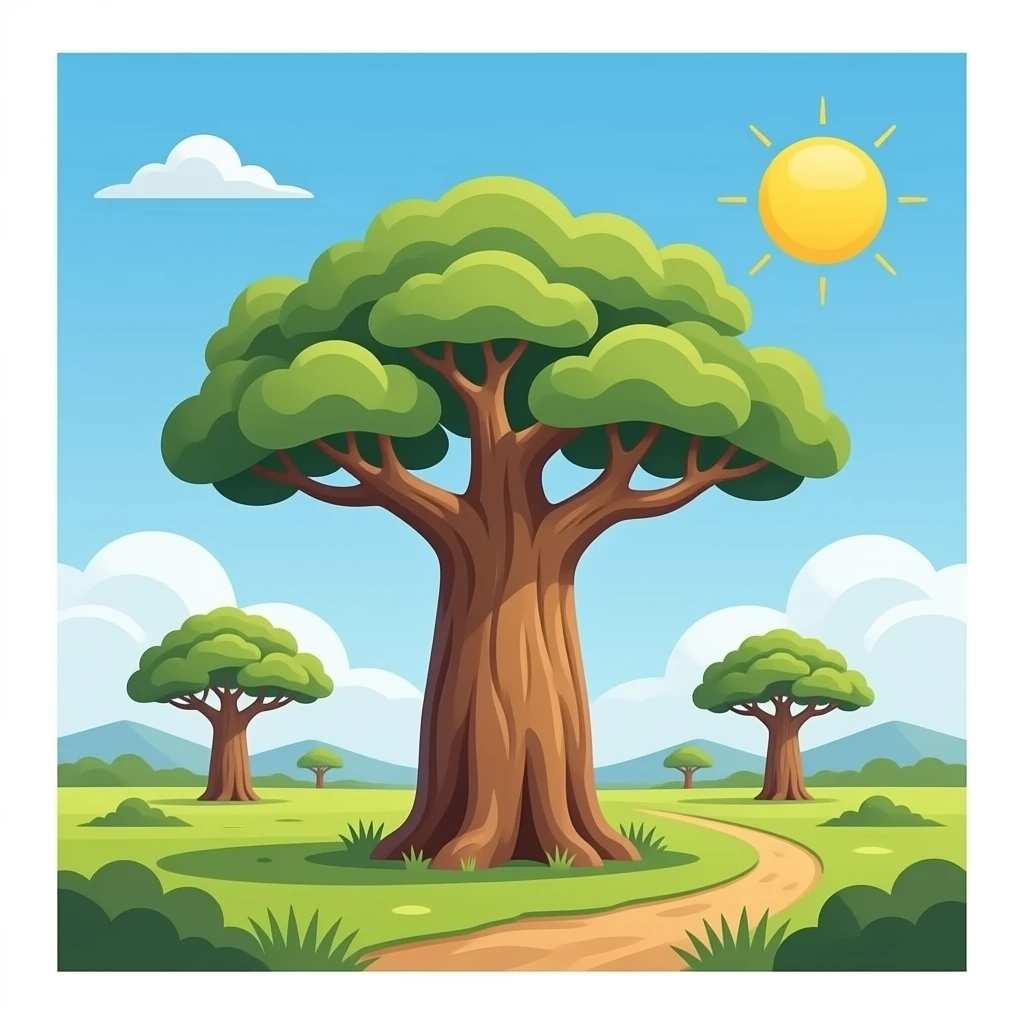 Baobab tree african emoji
